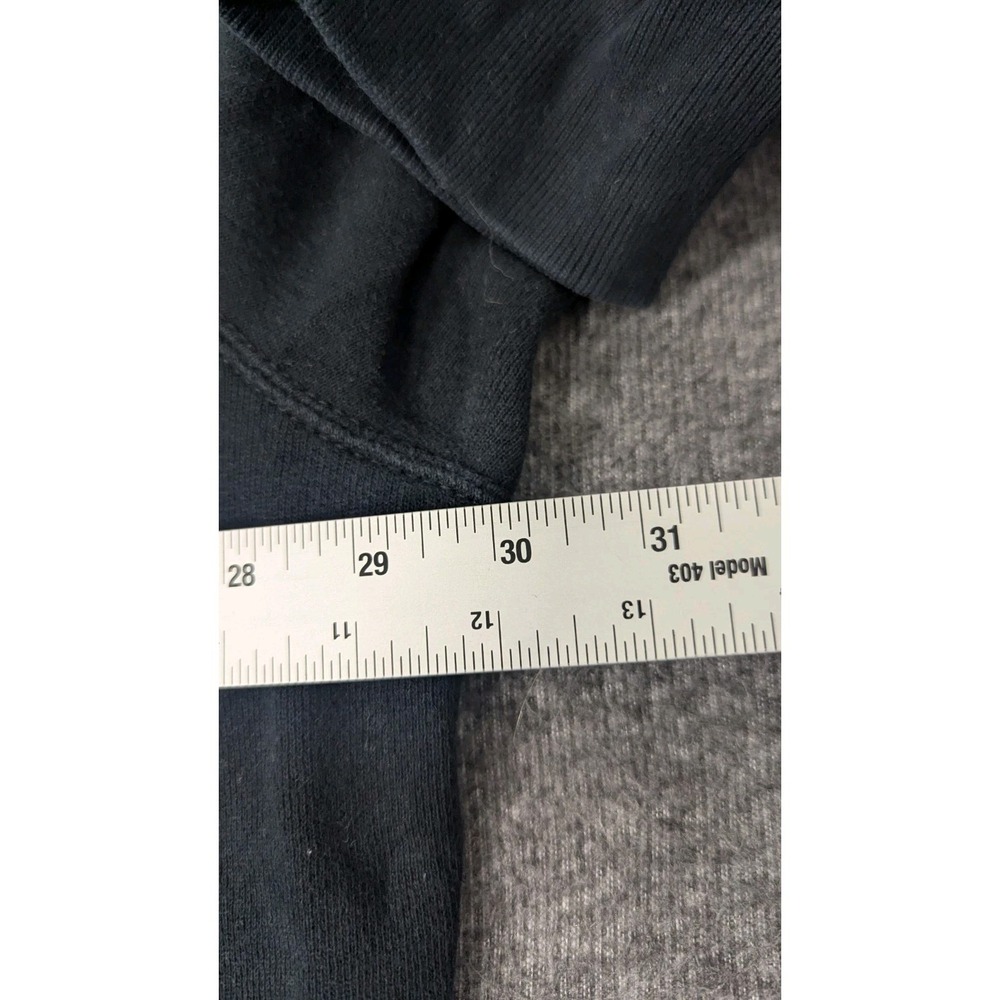 Polo Ralph Lauren Hoodie Men's 2XLT Black P-Patch Logo Full Zip Gothic‎ Goth - Picture 13 of 16